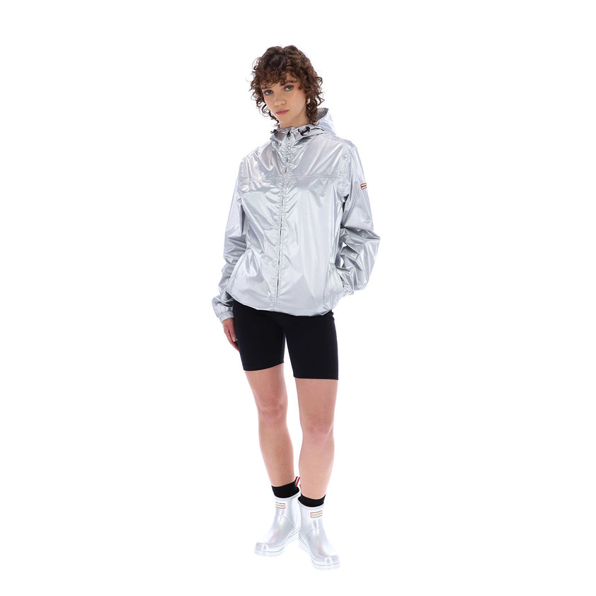 Unisex Silver Play Packable Shell Rain Jacket