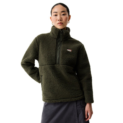 Women's Tiorga 1/4 Zip Borg Fleece Kambaba Green
