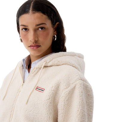 Bonelle Borg Fleece Jacket Antique White