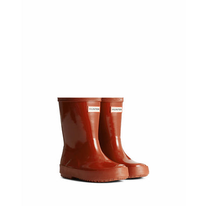 Original Kids First Gloss Wellington Boots Military Red