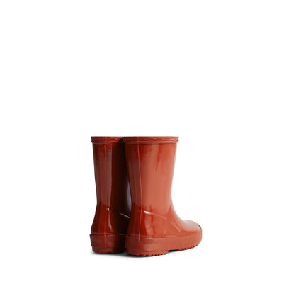 Original Kids First Gloss Wellington Boots Military Red