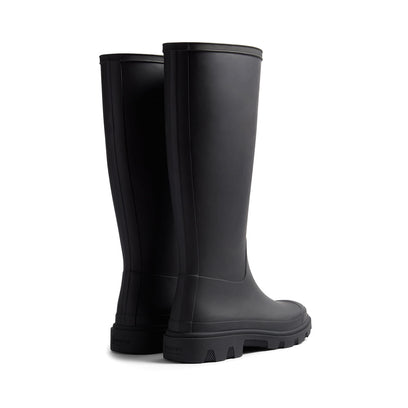 Unisex Downpour Tall Wellington Boots Black