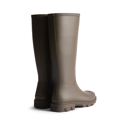 Unisex Downpour Tall Wellington Boots Chocolate Brown