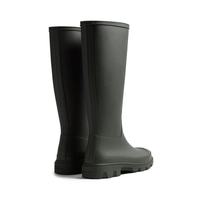 Unisex Downpour Tall Wellington Boots Dark Olive