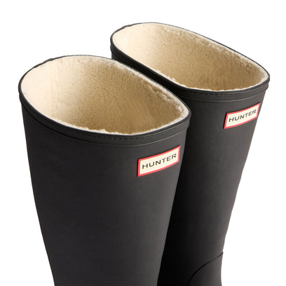 Unisex Downpour Insulated Tall Wellington Boots Black