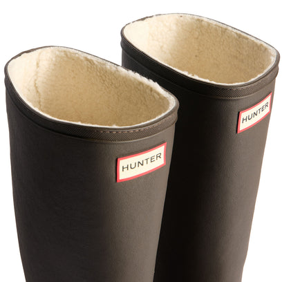 Unisex Downpour Insulated Tall Wellington Boots Chocolate Brown