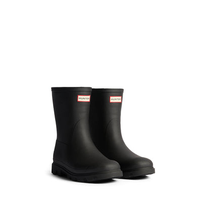 Unisex Downpour Insulated Short Wellington Boots Black