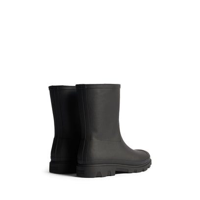 Unisex Downpour Insulated Short Wellington Boots Black