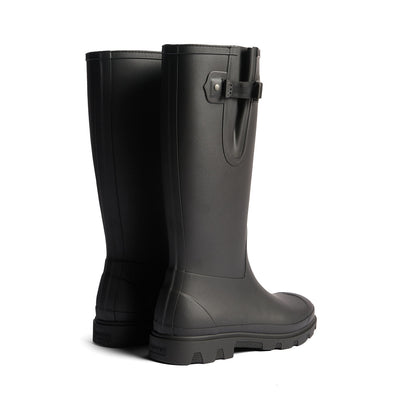 Downpour Field Adjustable Neo Lined Wellington Boots Black