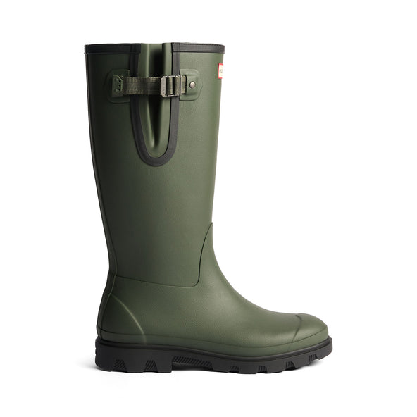 Downpour Field Adjustable Neo Lined Wellington Boots Dark Olive/Black Downpour Field Adjustable Neo Lined Wellington Boots Dark Olive/Black