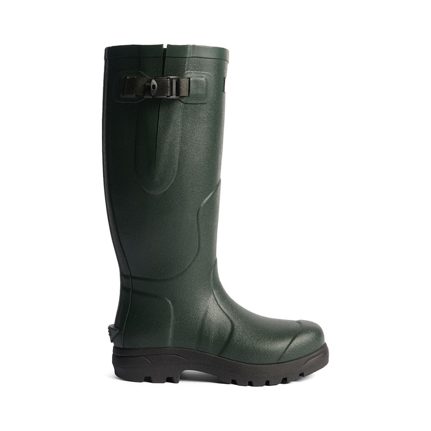 Unisex Balmoral MKII Side Adjustable Wellington Boots Dark Olive/Black