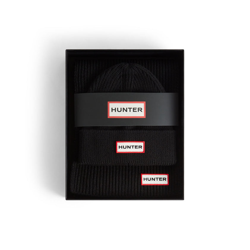 Jura Scarf and Beanie Box Set Hunter Black