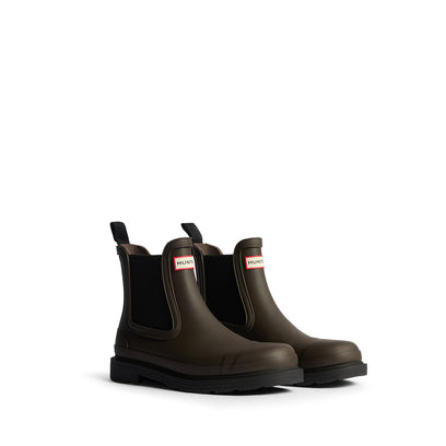 Men's Commando Chelsea Boots Chocolate Brown/Black