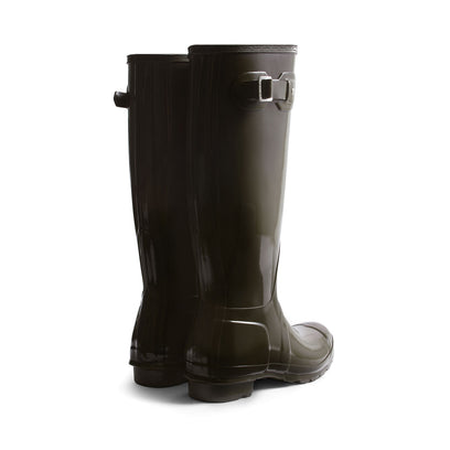 Women's Original Tall Gloss Wellington Boots Chocolate Brown