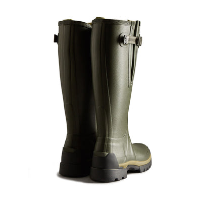 Unisex Balmoral Adjustable Neoprene Wellington Boots Dark Olive