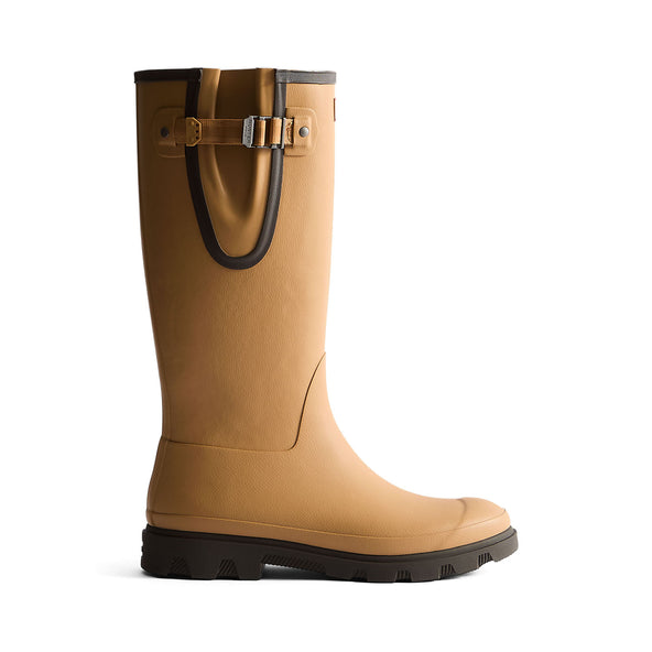 Men's Downpour Adjustable Tall Wellington Boots Biscuit/Chocolate Brown Men's Downpour Adjustable Tall Wellington Boots Biscuit/Chocolate Brown