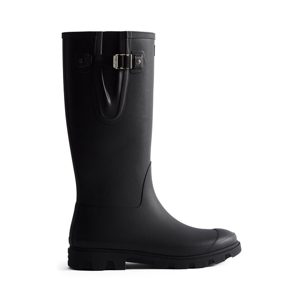 Men's Downpour Adjustable Tall Wellington Boots Black Men's Downpour Adjustable Tall Wellington Boots Black