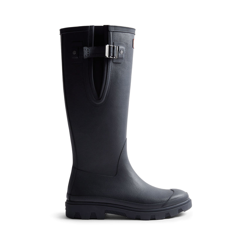 Women's Downpour Adjustable Tall Wellington Boots Navy