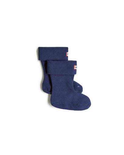 Kids Fleece Boot Socks Navy