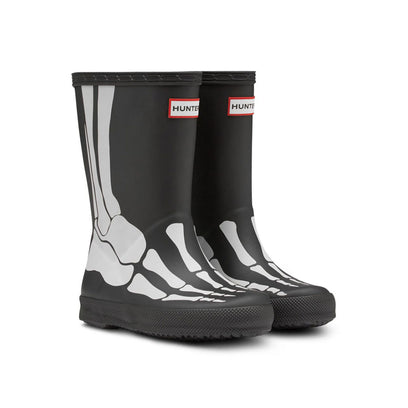 Original Kids First Classic Skeleton Print Boots Black