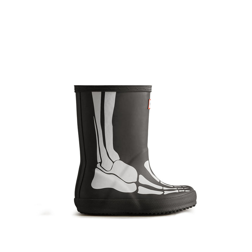 Original Kids First Classic Skeleton Print Wellington Boots