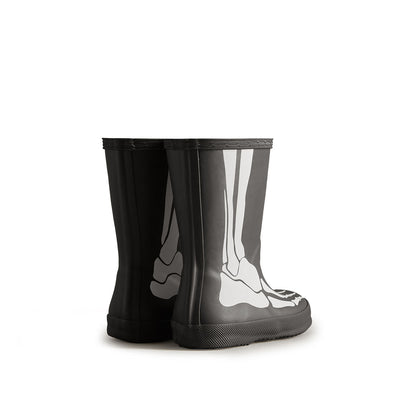 Original Kids First Classic Skeleton Print Wellington Boots