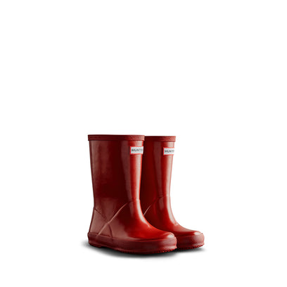 Original Kids First Gloss Wellington Boots Military Red