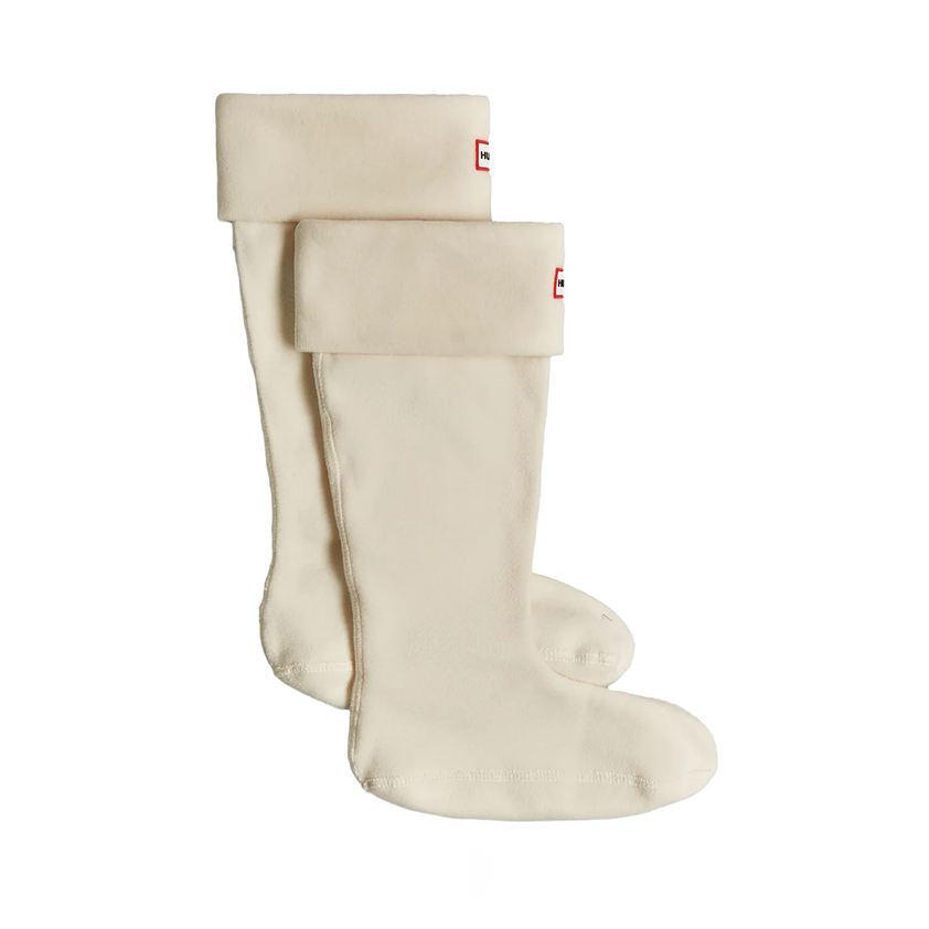 Recycled Fleece Tall Boot Socks Hunter White