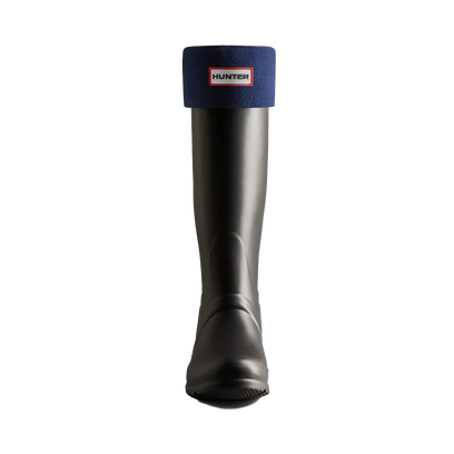 Recycled Fleece Tall Boot Socks Hunter Navy