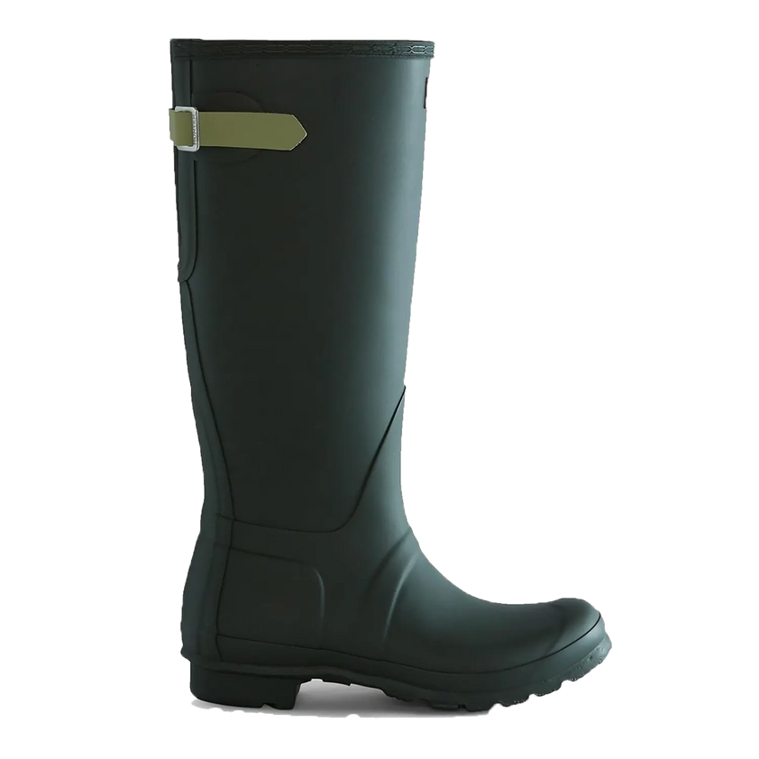 Women's Tall Back Adjustable Wellington Boots MAA Green/Wild Green