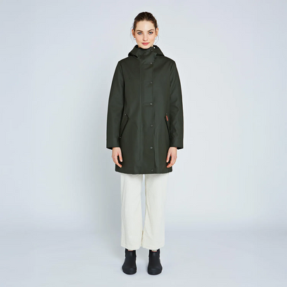 Women's Original Rubberised Hunting Coat Dark Olive