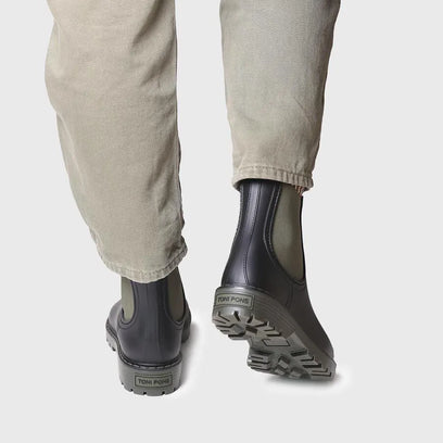 Cavour Rubber Dames Regenboots Caqui