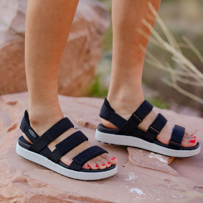 Elle Strappy Dames Sandalen Black/Vapor