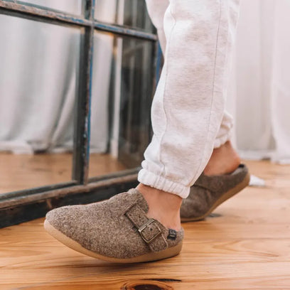 Norton-FP Heren Pantoffels Vilt Taupe