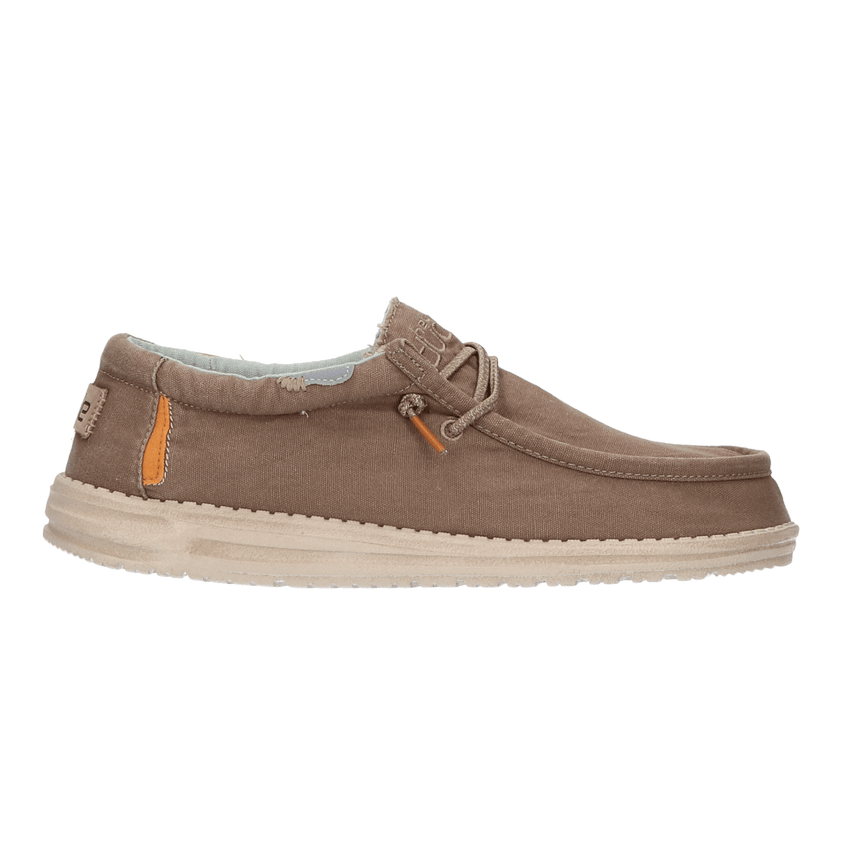 Wally Washed Heren Instapper Walnut