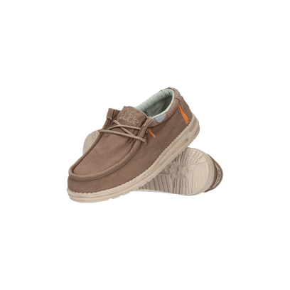 Wally Washed Heren Instapper Walnut