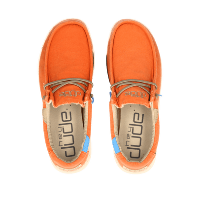 Wally Washed Heren Instapper Tangerine