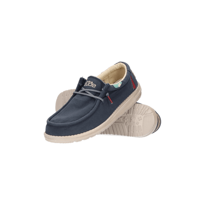 Wally Washed Heren Instapper Blue Space