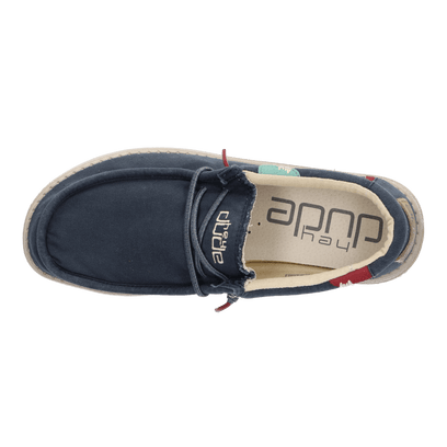 Wally Washed Heren Instapper Blue Space