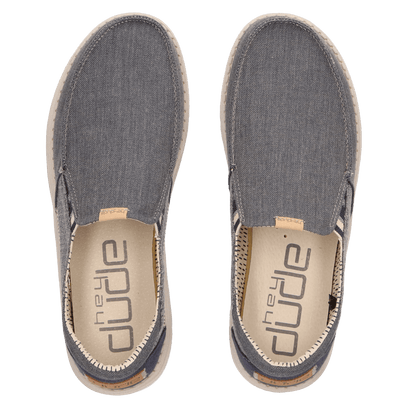 Thad Chambray Heren Instappers Ombre Blue