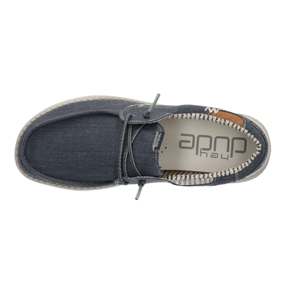 Welsh Heren Instappers Chambray Sea Blue