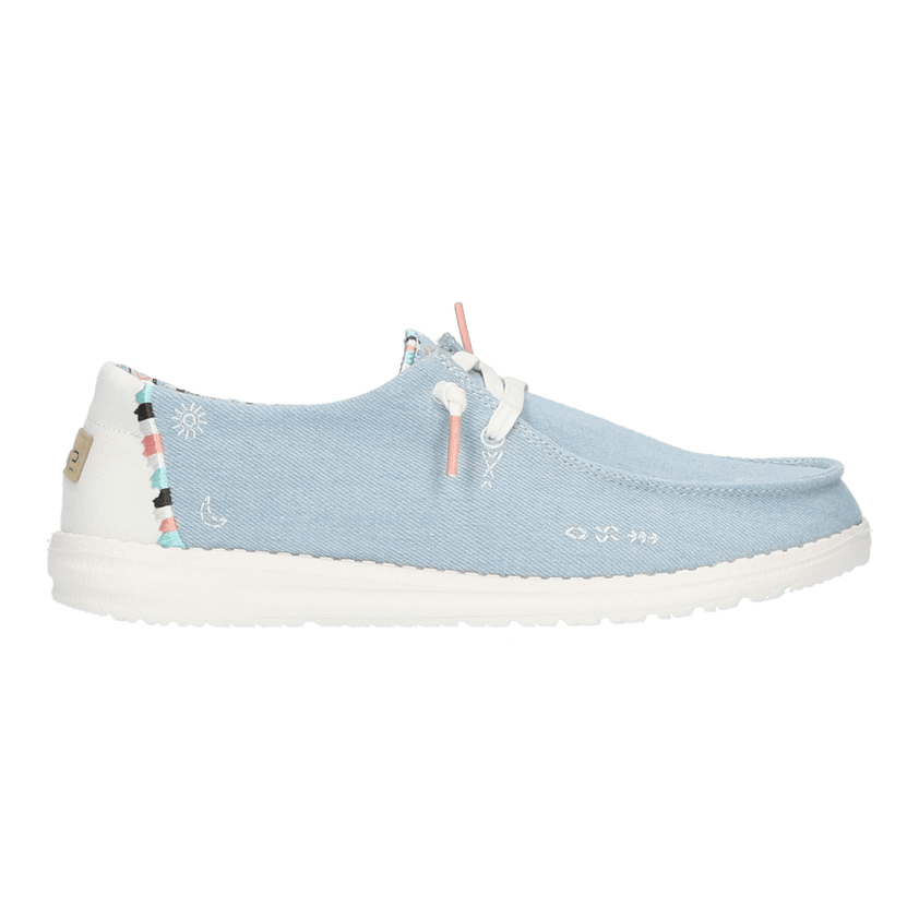 Wendy Dames Instappers Boho Light Denim