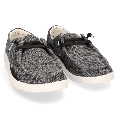 Wendy Sox Dames Instappers Sparkling Black