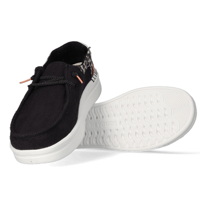 Wendy Rise Dames Instappers Funk Black