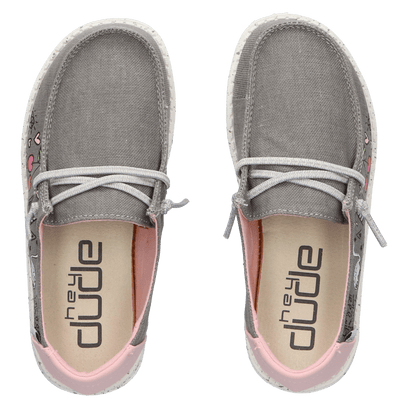 Wendy Youth Meisjes Instappers Doodle Grey