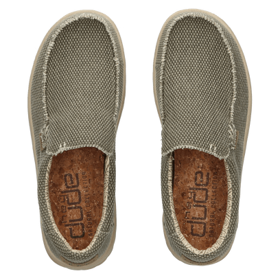 Mikka Natural Heren Instappers Braided Army