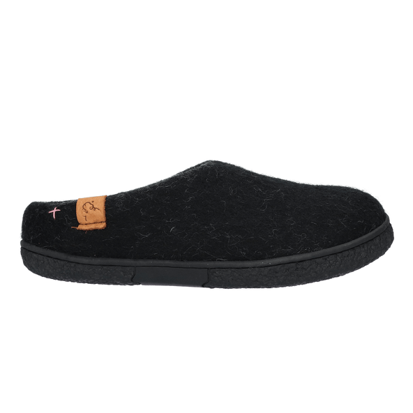Tibet Wolvilt Sloffen Black/Grey Tibet Wolvilt Sloffen Black/Grey