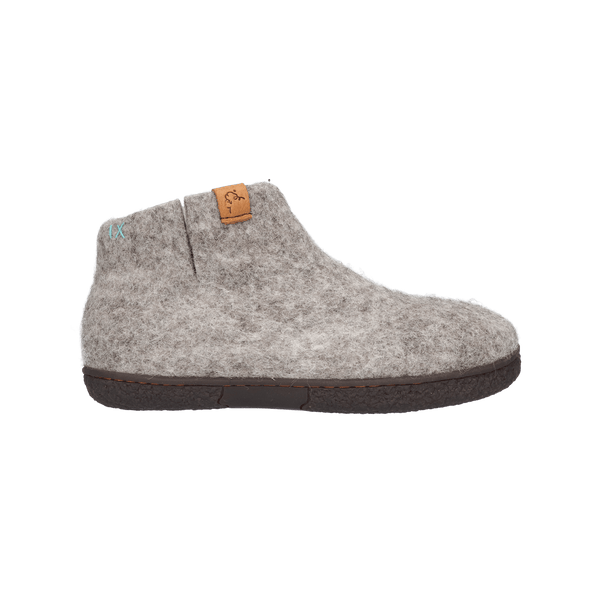 Nepal Wolvilt Sloffen Grey/Natural Nepal Wolvilt Sloffen Grey/Natural