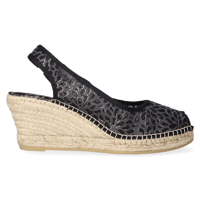 Bea-IK Dames Espadrilles Negre