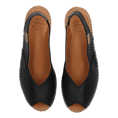 Bernia-P Dames Espadrilles Negre